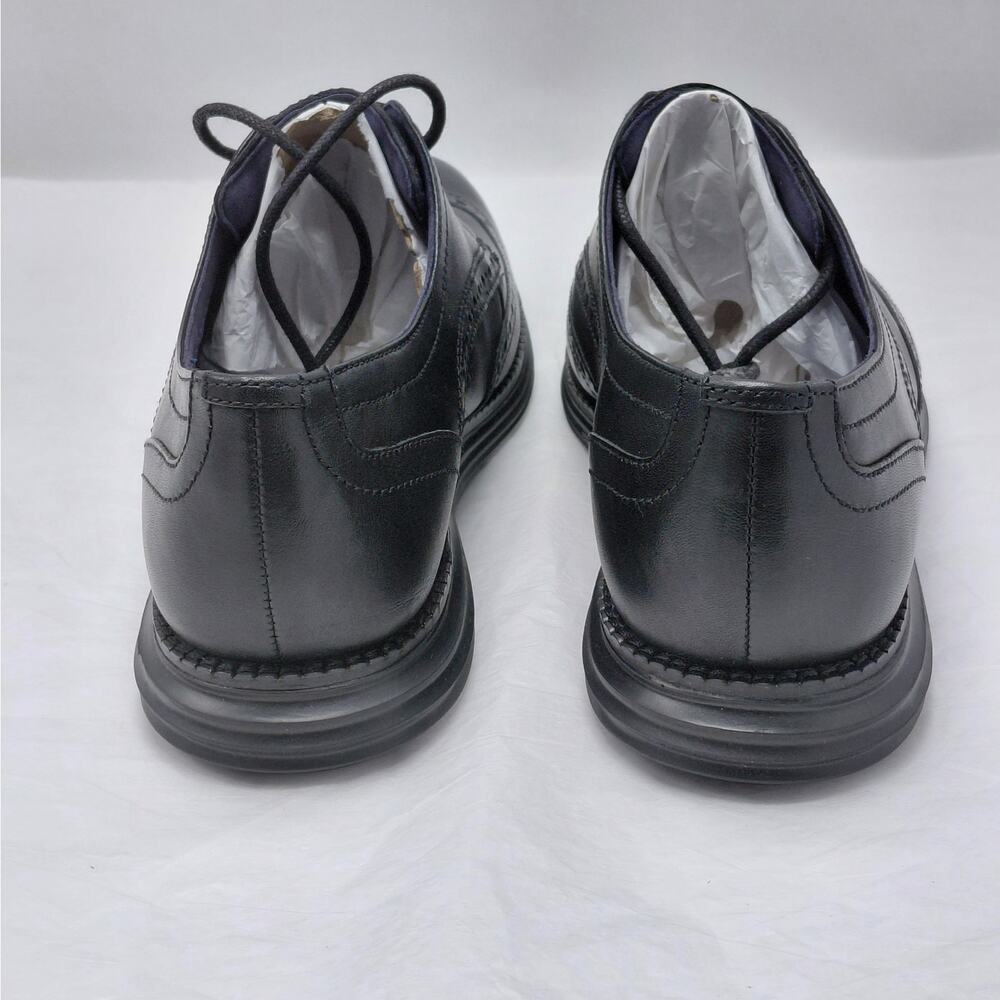 Cole Haan Mens Oxford Dress Shoes 7.5 Black Leather Wingtip Original Grand - Picture 8 of 14